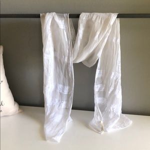 White Burberry Scarf